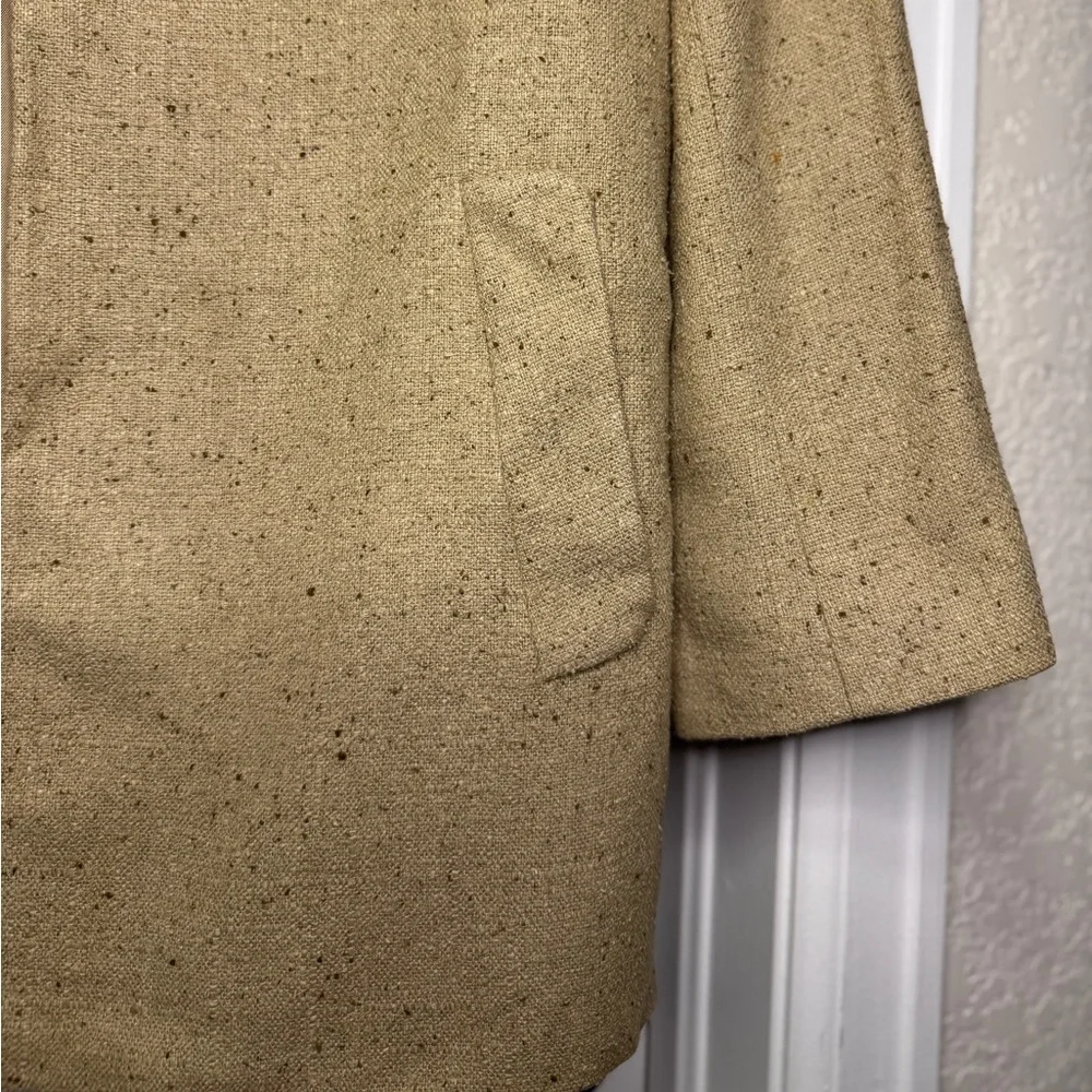 VTG Christian Dior Classic Tan/Brown Tweed Suit Jacket